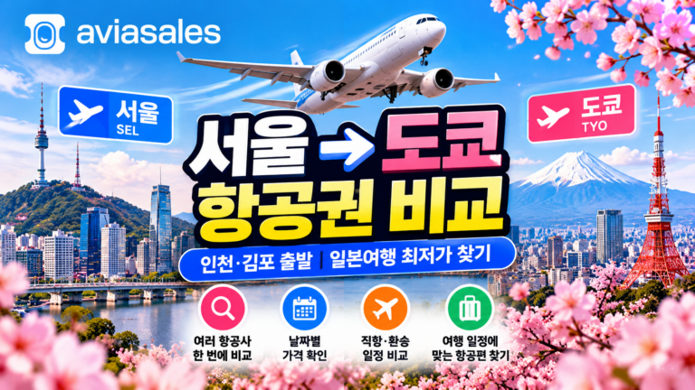 서울 도쿄 항공권 비교｜인천·김포 출발 일본여행 저렴한 항공권 찾기